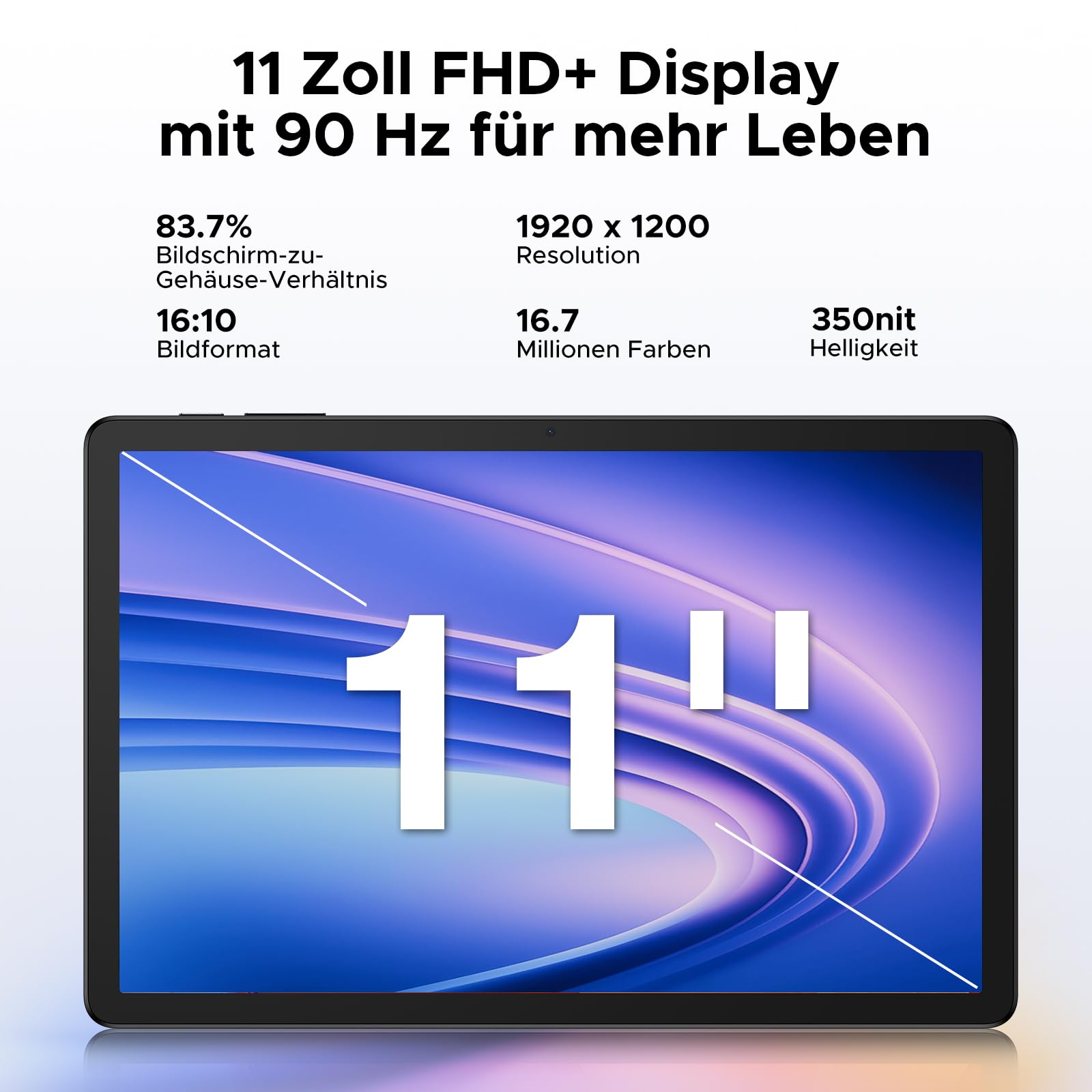 DOOGEE TAB G6+ Android 15 Tablet 11 Inch, FHD+, 32GB RAM + 256GB